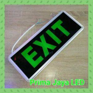 Emergency Exit Sign Model Kaca