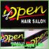 Lampu Sign LED Opern hair Salon