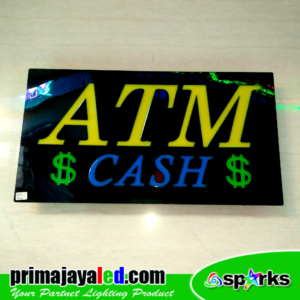 Sign LED ATM Cash