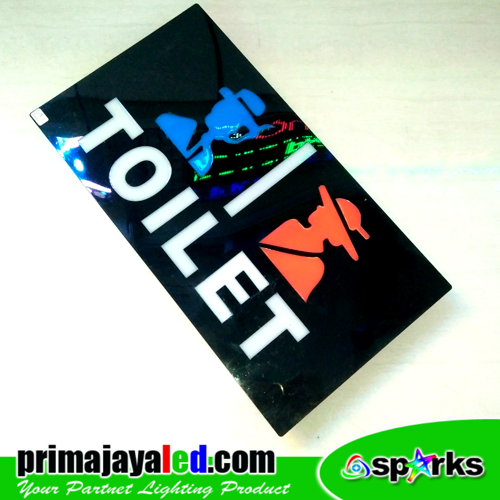 Sign LED Toilet Male Female