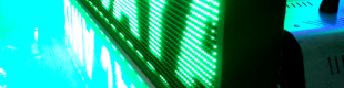 Running Teks LED 165 x 37cm Hijau