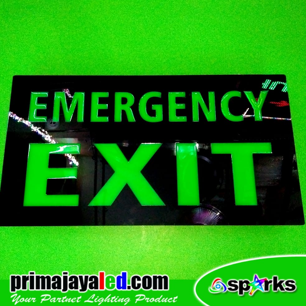 LED Lampu Sign Exit Emergency Hijau