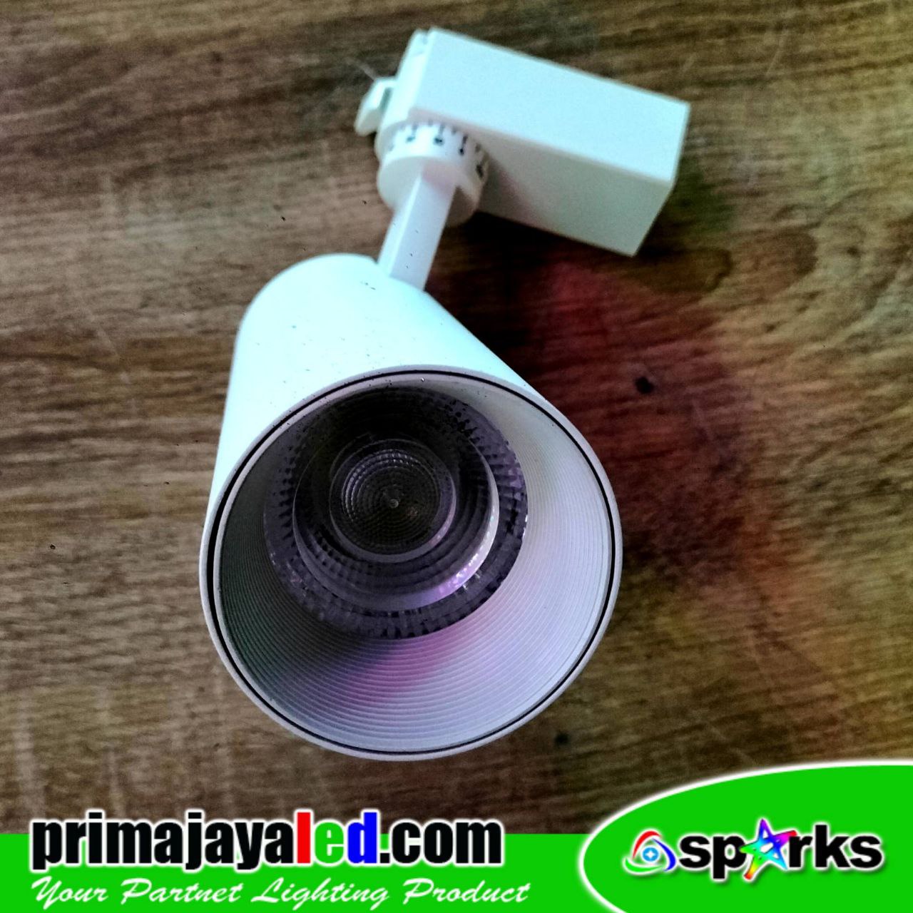 Lampu LED Track 20 Watt Body Putih Prima Jaya LED