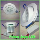 LED Ceiling Donwlight 7 Watt Body Putih