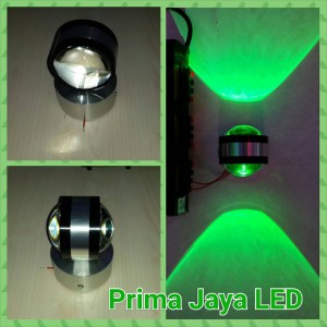 LED Interior Dinding 2 Arah Hijau