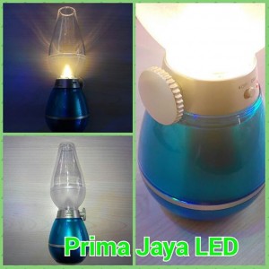 LED emegency Lilin Dimmer Body Biru