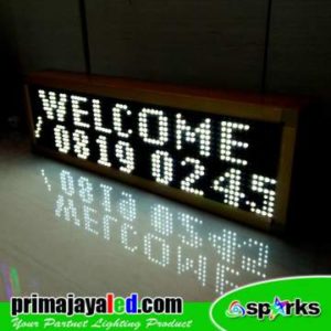 LED Running Teks 69×21 Putih