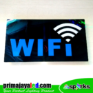 LED Sign Wifi Biru Putih