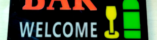 Sign LED Bar Welcome