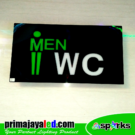 Sign LED MEN WC