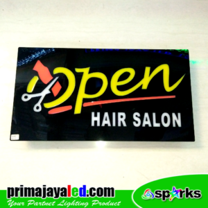 Sign LED Open Hair Salon