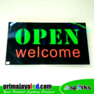 Sign LED Open Welcome