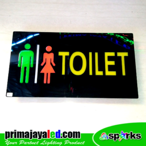 Sign LED Toilet Cewe Cowo