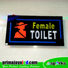 Sign LED Toilet Female