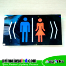Sign LED Toilet Kanan Kiri