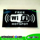 Sign LED Wifi Hitam Putih