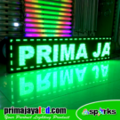 Running Teks LED 165 x 37cm Hijau