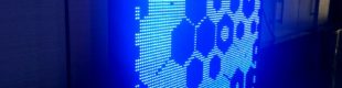 Running LED 101 x 101 cm Biru