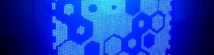 Running LED 101 x 101 cm Biru