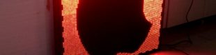 Running LED 101 x 101 cm Merah