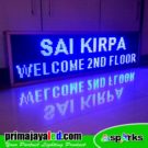 Running LED 133 x 37cm Biru