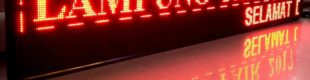 Running LED 297 x 57 cm RED