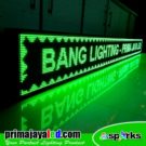 LED Display Teks Hijau 393cm x 37cm