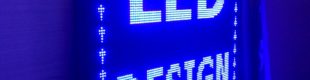 LED Display Running Teks Biru 1 Meter
