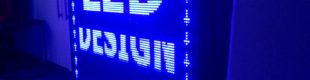 LED Display Running Teks Biru 1 Meter