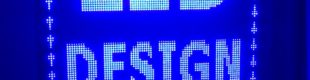LED Display Running Teks Biru 1 Meter