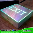 Sign Exit Kotak Aluminium 10cm