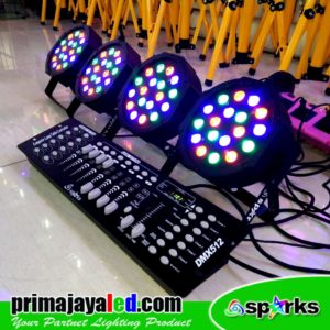 Paket Set 4 Par LED 18 DMX 512