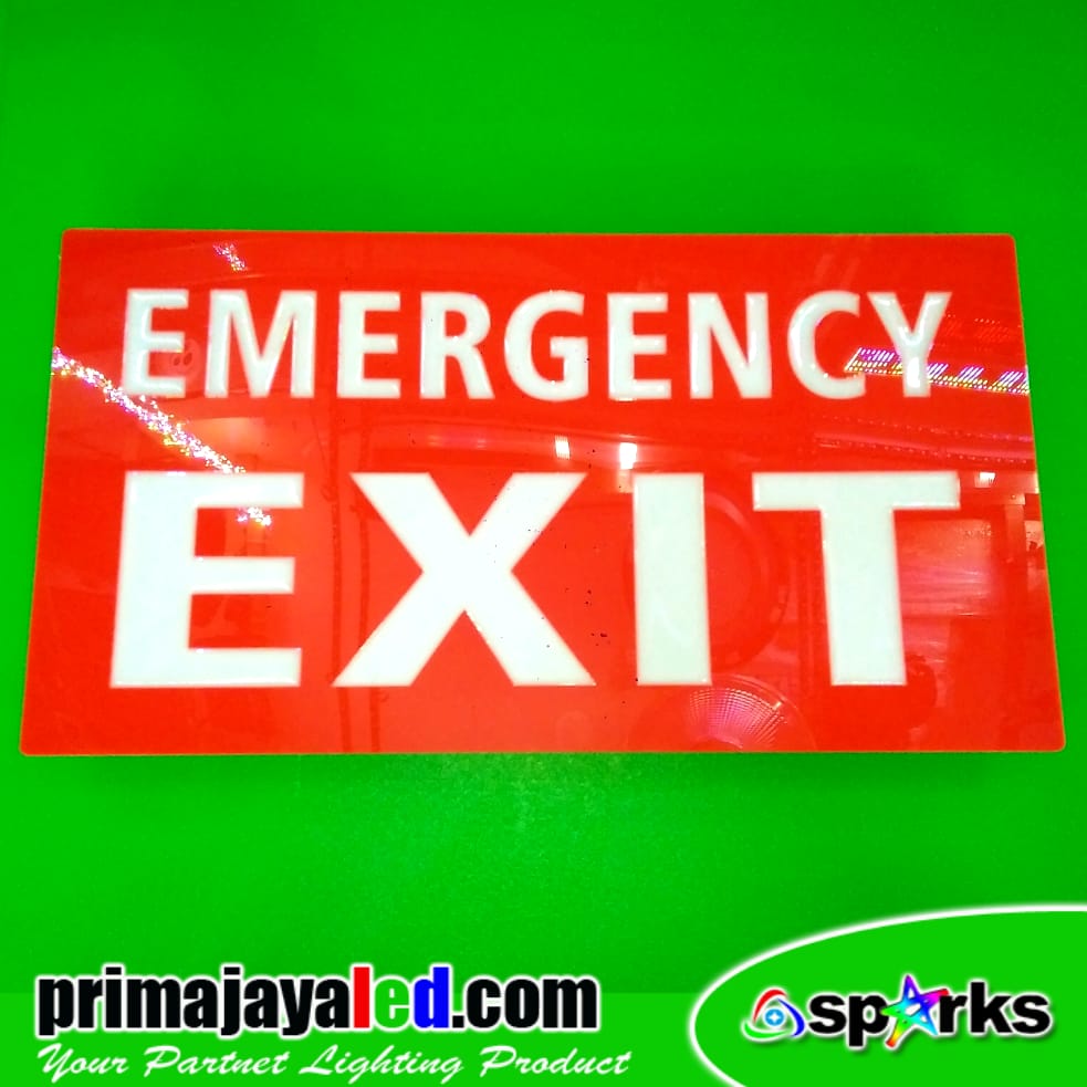 LED Lampu Sign Emergency Exit • Prima Jaya LED