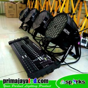 Paket Lampu Par LED 4 Set DMX 384