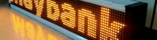 LED Running Teks Kuning 101 x 21 cm