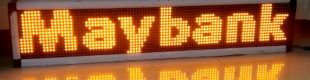 LED Running Teks Kuning 101 x 21 cm