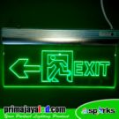 Sign Exit Acrylic Panah Kiri