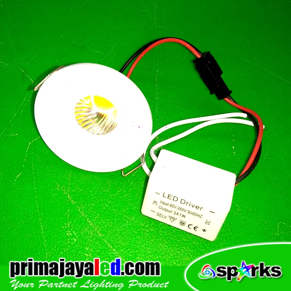 Ceiling LED Spotlight MCOB 3W • Prima Jaya LED