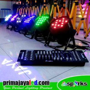 Paket Par LED 54 RGB Set 6 DMX