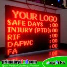 Running LED Display 101 x 69cm Merah