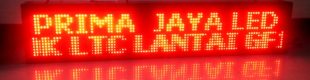 Running LED 101 x 21cm Merah