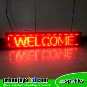 Running LED 101 x 21cm Merah