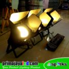 Set Fresnel LED 200W DMX Mixer 192
