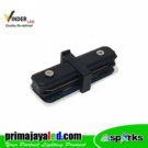 Vinder Connector Rell Track Lurus Hitam