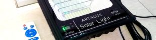 Lampu Tembak LED Solar Panel Set 50 Watt