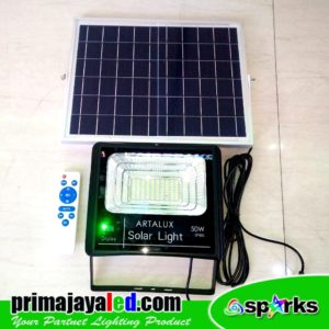 Lampu Tembak LED Solar Panel Set 50 Watt