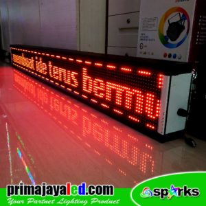 Running Teks LES 197 x 21cm Merah
