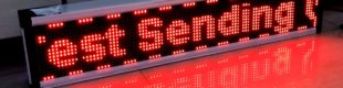 LED Display Digital Clock 100cm Merah
