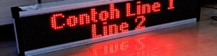 LED Display Digital Clock 100cm Merah