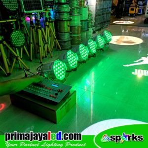 Set 6 Par LED 54 DMX 240 Spark